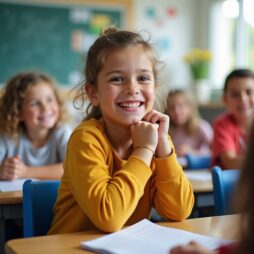 Enfant en classe