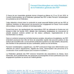 CP Réélection président des PEP