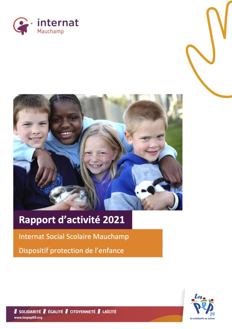 Rapport d'activité Internat Social Mauchamp 2021 - Association des PEP ...